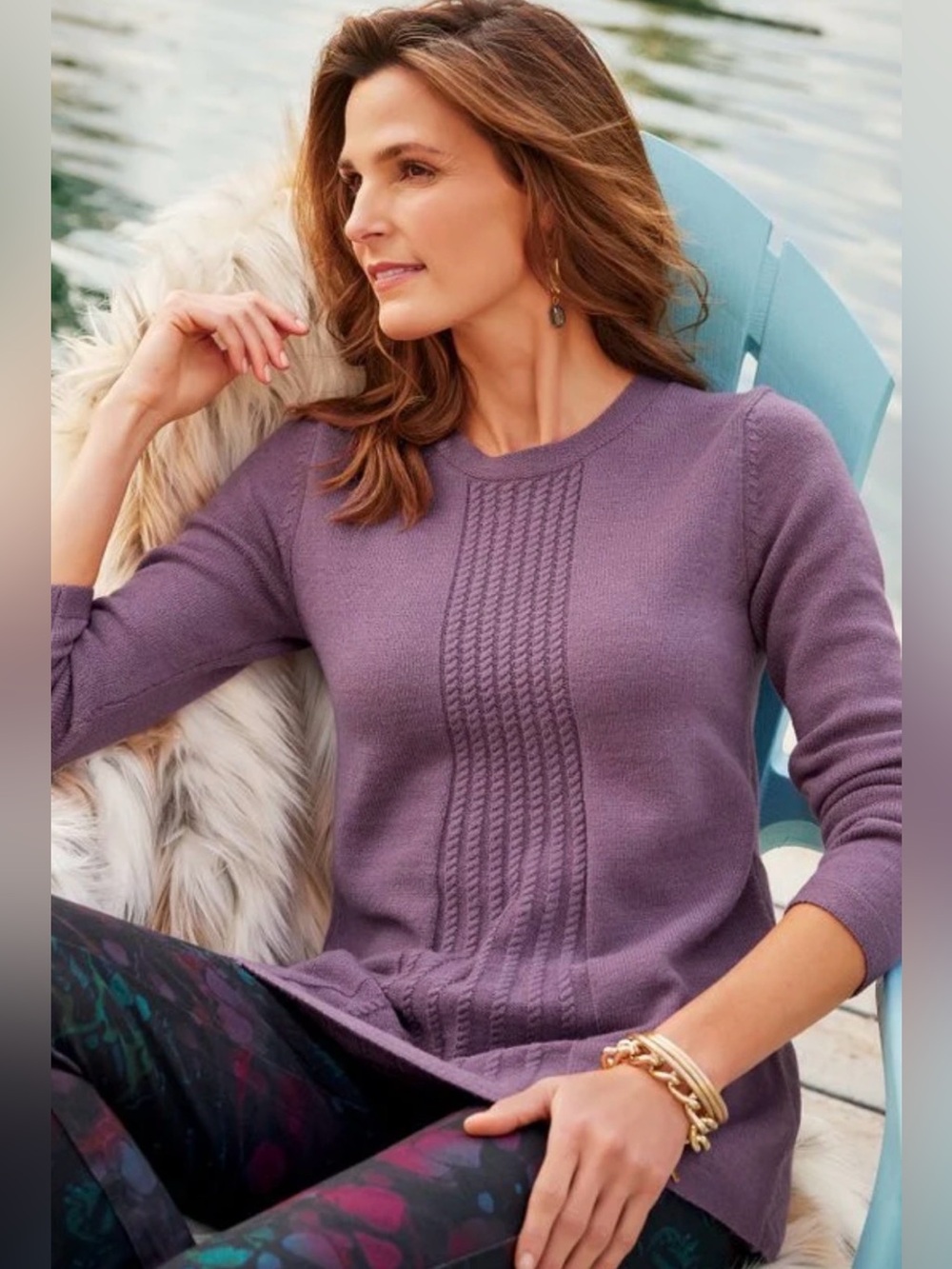 Soft Surroundings Priscilla Pullover Tunic Sweater comfy cottagecore cozy L